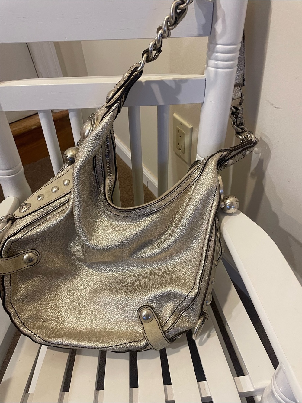 Versace Large leather Hobo